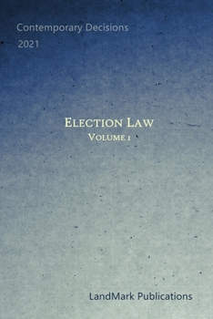 Paperback Election Law: Volume 1 Book