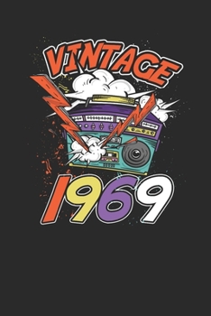 Vintage 1969: Dotted Bullet Notebook – Birthday Gift or Anniversary Gift Idea