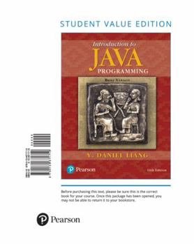 Loose Leaf Introduction to Java Programming, Brief Version Book