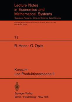 Paperback Konsum- Und Produktionstheorie II [German] Book