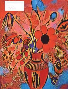 Red Flowers Composition Book