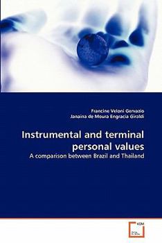 Paperback Instrumental and terminal personal values Book