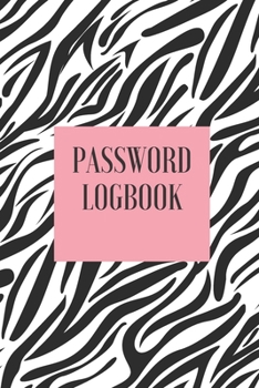 Password Logbook: Zebra Internet Password Keeper With Alphabetical Tabs | Handy Size 6 x 9 inches (vol. 1)
