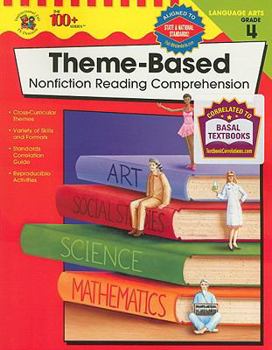 Paperback Theme-Based Nonfiction Reading Comprehension, Grade 4 Book