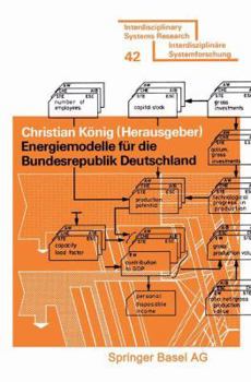 Paperback Energiemodelle Für Die Bundesrepublik Deutschland [German] Book