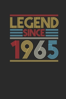 Paperback Legend Since 1965: Graph Paper Notebook (6" x 9" - 120 pages) Birthday Themed Notebook for Daily Journal, Diary, and Gift Book