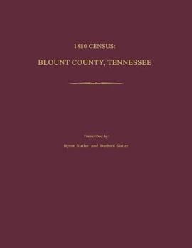 Paperback 1880 Census, Blount County, Tennessee Book