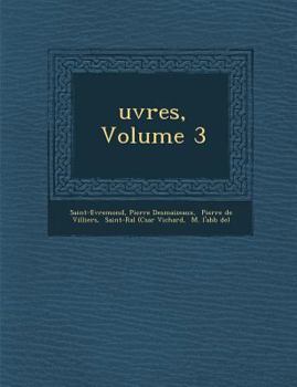 Paperback Uvres, Volume 3 [French] Book