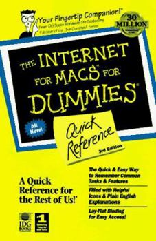 Paperback The Internet for Macs for Dummies Quick Reference Book