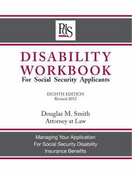 Paperback Disability Workbook for Social Security Applicants 8th Edition 2012 Book