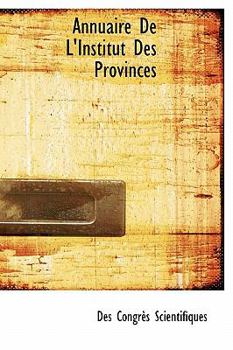 Hardcover Annuaire de L'Institut Des Provinces Book