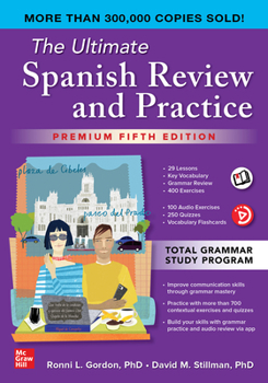 Paperback The Ultimate Spanish Review and Practice, Premium Fifth Edition Book