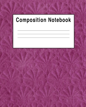 Composition Notebook: Shell Pink Purple Abstract Geometric
