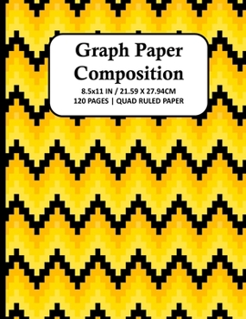 Paperback Graph Paper Composition Notebook: Quad Ruled 4x4 Grid Paper for Math & Science Students, School, College, Teachers - 4 Squares Per Inch, 120 Squared S Book