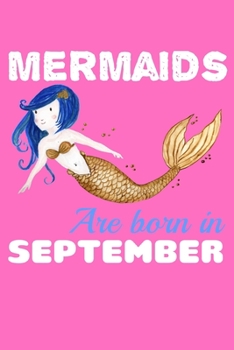 Paperback Mermaids Are Born In September: Comic Book Notebook Paper Book