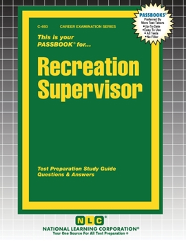 Paperback Recreation Supervisor Book