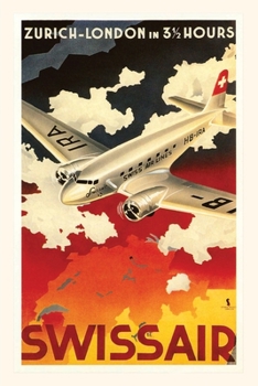 Paperback Vintage Journal Zurich London Travel Poster Book