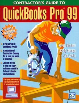Paperback Contractor's Guide to QuickBooks Pro 1999 Book