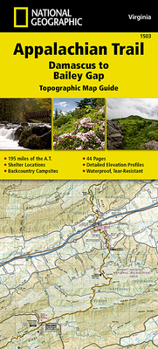 Map Appalachian Trail: Damascus to Bailey Gap Map [Virginia] Book