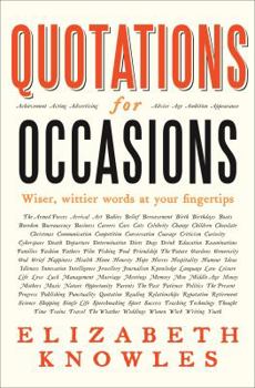 Hardcover Quotations for Occasions. [Collected By] Elizabeth Knowles Book