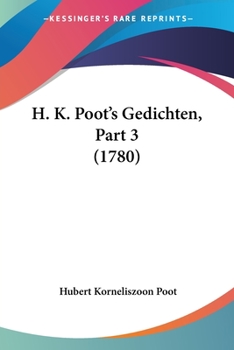 Paperback H. K. Poot's Gedichten, Part 3 (1780) [Chinese] Book