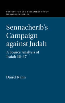 Hardcover Sennacherib's Campaign against Judah Book