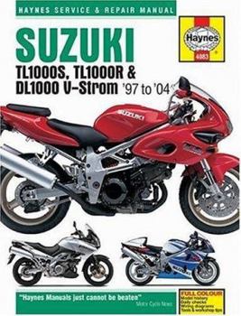 Hardcover Suzuki TL1000S/R and DL1000 V-Strom: Service and Repair Manual Book