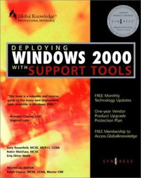 Paperback Deploying Windows 2000 with Support Tools Book