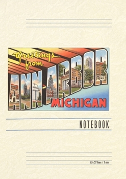 Vintage Lined Notebook Greetings from Ann Arbor