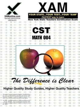 Paperback NYSTCE CST Math 004 (XAM CST (Paperback)) Book