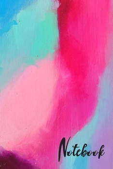 Notebook: Colorful Watercolor Rainbow Notebook Wide Ruled Lined Journal 6x9 Inch ( Legal ruled ) Family Gift Idea in 2020 for Co-worker Teachers Police Nurse Firefighter or School Students