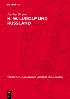 Hardcover H. W. Ludolf und Russland [German] Book