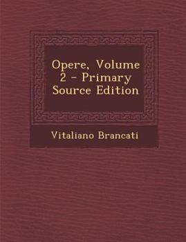 Paperback Opere; Volume 2 [Italian] Book