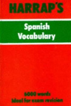 Paperback Harrap's Spanish Vocabulary (Mini Study Aids) [French] Book