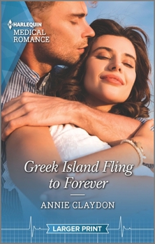 Mass Market Paperback Greek Island Fling to Forever [Large Print] Book