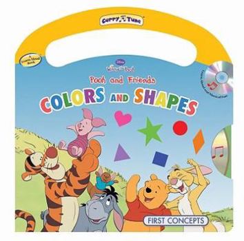 Paperback Pooh and Friends Colors and Shapes [With CD (Audio)] Book