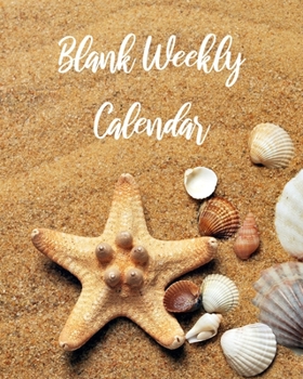 Paperback Blank Weekly Calendar: Sunday through Saturday undated 52-week planner with habit tracker Book