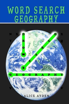 Paperback Word Search: Geography: Capitals, Countries, and States [Large Print] Book