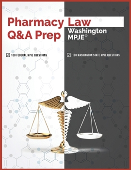 Paperback Pharmacy Law Q&A Prep: Washington MPJE Book