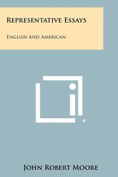 Paperback Representative Essays: English and American Book
