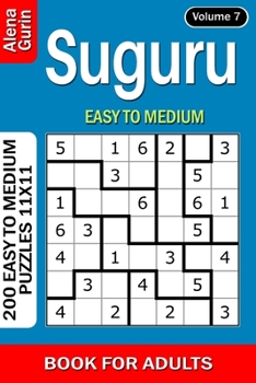 Paperback Suguru puzzle book for Adults: 200 Easy to Medium Puzzles 11x11 (Volume 7) Book