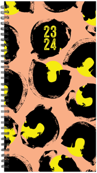 Spiral-bound Peachy Chic 2023-24 Academic 3.5 X 6.5 Small Spiral Softcover Planner Book