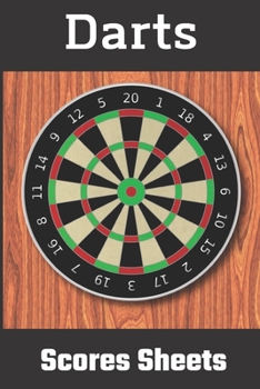 Paperback Darts Score Sheets: Score Sheets Darts 501, 301, cricket [French] Book
