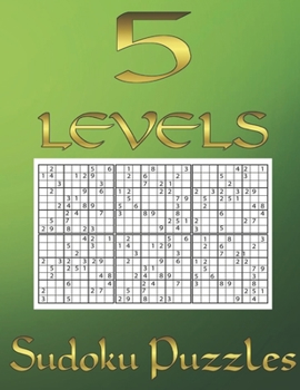 Paperback 5 levels sudoku puzzles: With in excess of 400 riddles and 5 levels of difficulty *Include Puzzle index *Include solutions *Match puzzle and so Book