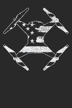 Paperback Notebook: Drone Dot Grid 6x9 120 Pages Book