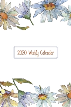 2020 Weekly Calendar: Watercolor Chamomile Flowers