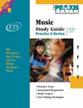 Paperback Music Study Guide (Book and CD-Rom, Praxis Study Guides) Book