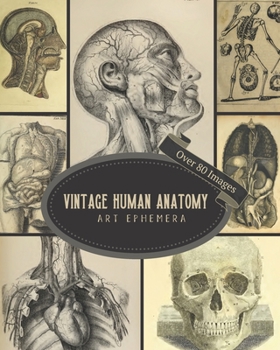 Paperback Vintage Human Anatomy Art Ephemera: For Junk Journals, Scrapbooking, Decoupage, Collages, Card Making & Mixed Media: 80+ Copyright-Free Images of Anti Book