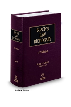 Paperback Black's Law Dictionary Book