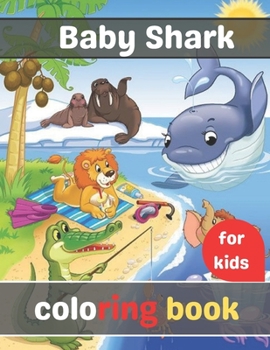 Paperback baby shark coloring book for kids Book